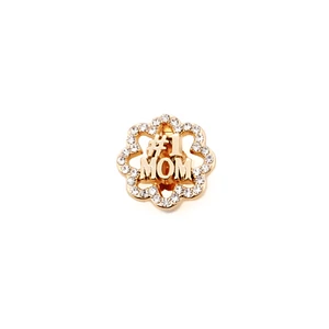 PARIS #1MOM charm karkötő kiegészítő cirkónia kristály berakásos,flexibilis karkötőhöz