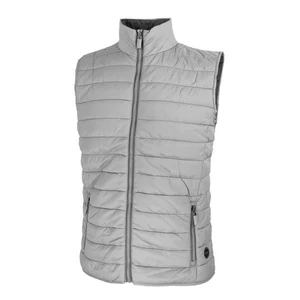 Dressa Sport könnyű steppelt cipzáros férfi mellény - szürke (S-3XL)