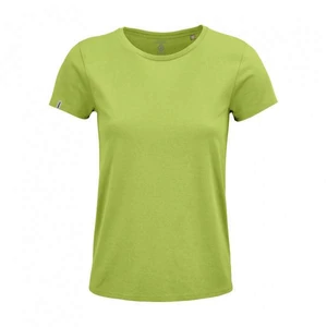 Dressa Basic női környakú rövid ujjú biopamut póló- almazöld (S-XXL)