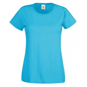 Fruit of the Loom 61372 Valueweight T női rövid ujjú póló- azúr kék (XS-XXL)