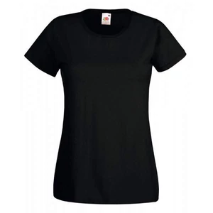 Fruit of the Loom 61372 Valueweight T női rövid ujjú póló- fekete (XS-XXL)