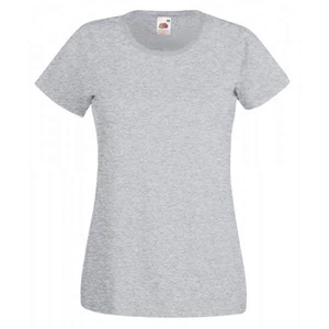 Fruit of the Loom 61372 Valueweight T női rövid ujjú póló- melírszürke (XS-XXL)
