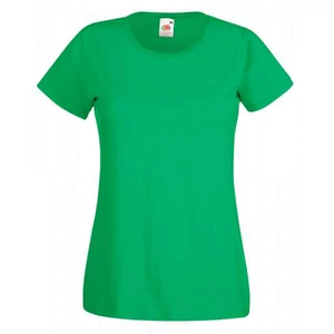 Fruit of the Loom 61372 Valueweight T női rövid ujjú póló- kelly zöld (XS-XXL)