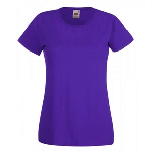Fruit of the Loom 61372 Valueweight T női rövid ujjú póló-lila (XS-XXL)