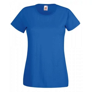 Fruit of the Loom 61372 Valueweight T női rövid ujjú póló-királykék (XS-XXL)