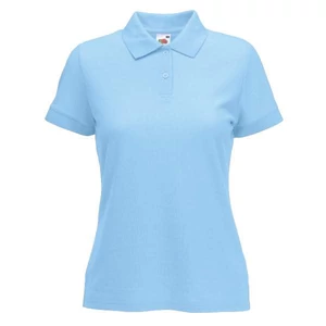 Fruit of the Loom 63212 Lady-Fit női galléros rövid ujjú póló- világoskék (S-XXL)