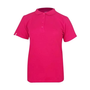 Dressa Basic női rövid ujjú pamut galléros piké póló-fukszia (S-XXL)