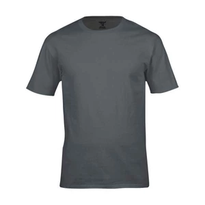 Dressa Work környakú rövid ujjú pamut póló - szürke (S-XXL)