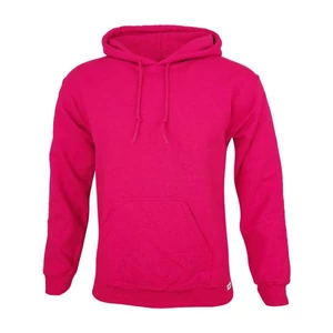 Dressa Basic kenguruzsebes pamut kapucnis pulóver- heliconia (S-XXL)