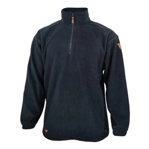 Dressa Basic cipzáros nyakú polár pulóver - sötétkék (S-5XL)