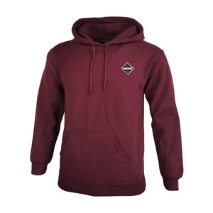 Dressa Vintage kenguruzsebes pamut kapucnis pulóver - bordó (S-XXL)
