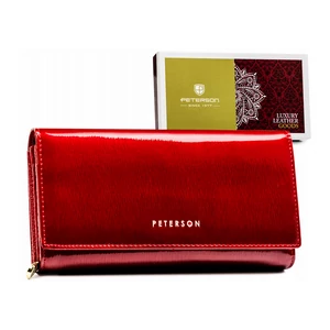 PETERSON NŐI BŐR PÉNZTÁRCA 42100-SH-9800 PIROS