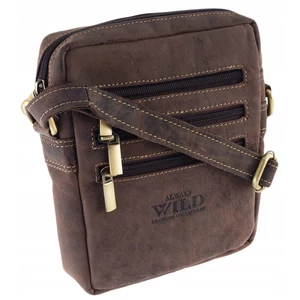 FÉRFI BŐR OLDALTÁSKA 250-MH-6388 BROWN