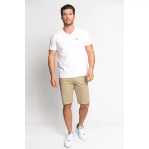 Budmil férfi vászon bermuda - bézs (S-XXXL)