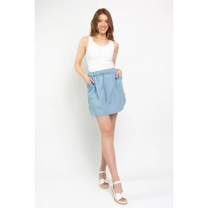 Budmil női nyári rövid szoknya - kék (XS-XXL)