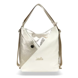 Zellia Női Válltáska/Hátizsáká Alakítható 24039 Beige-Arany - Ch-Bari -