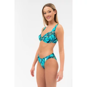 Budmil női bikini felső - zöld-kék mintás