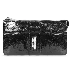 Zellia Női Pénztárca Hz-127 D266 - 4001 - Black - Fekete Lakk
