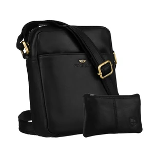 Peterson Férfi Bőr Oldaltáska   PTN   720E-OPU-6873   Black  - Fekete