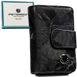 Peterson Női Pénztárca - Echo És Természetes Bőr Ps115- Mlf Black