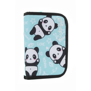 Budmil tolltartó - türkizkék - fehér panda mintás