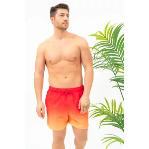 Budmil férfi beach short fürdőnadrág - piros - narancs