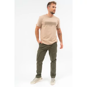 Budmil férfi oldalzsebes vászonnadrág - khaki