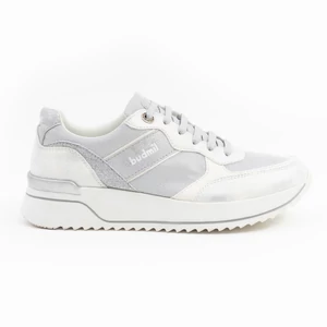 Budmil női kényelmes utcai sneaker cipő - fehér-ezüst