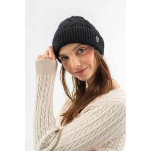 Budmil női kötött sapka - fekete