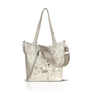 Zellia Női Válltáska 24167 Beige-Arany - Brw-Leaf -
