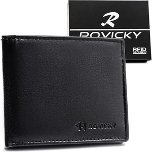 Rovicky Férfi Bőr Pénztárca 0035-Rvd-0178 Black - Fekete