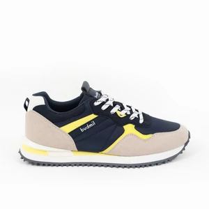 Budmil férfi utcai cipő sneaker - sötétkék - bézs