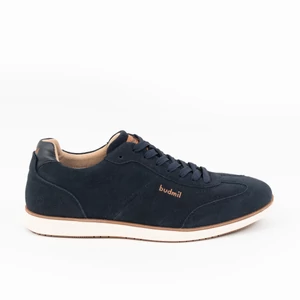 Budmil férfi utcai bőrcipő sneaker - sötétkék
