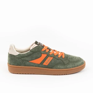 Budmil férfi utcai bőrcipő sneaker - khaki