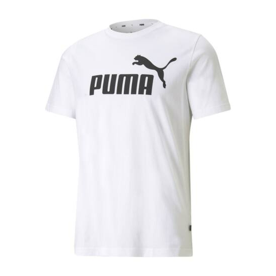 ESS Logo Tee Puma White férfi póló-fehér 