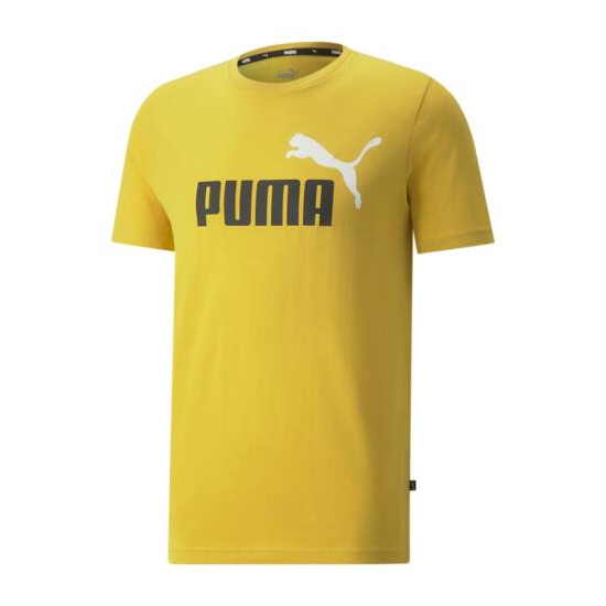 Puma férfi póló ESS+ 2 Col Logo Tee Bamboo-sárga
