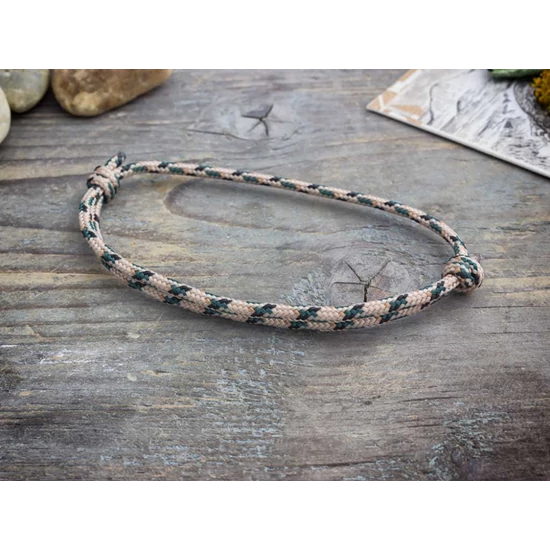 Stabilitás barna paracord karkötő