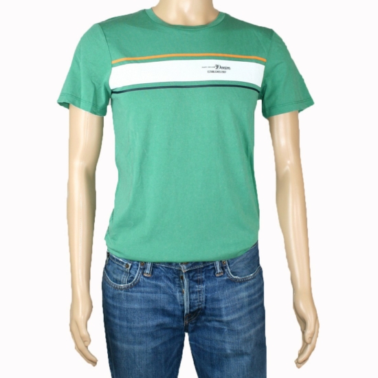 TOM TAILOR férfi rövid ujjú póló, zöld színvilággal, 1010035.XX.12 mode
