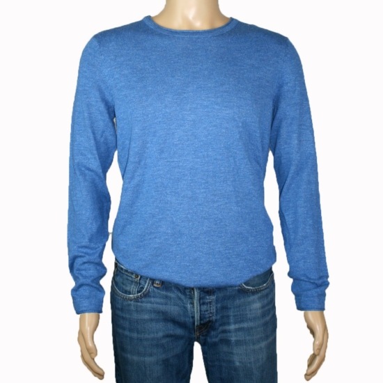 TOM TAILOR férfi vékony pulóver, kék színvilággal, 1006217.XX.10 modell