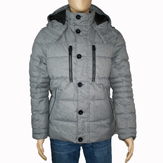 TOM TAILOR férfi téli vízálló kabát, világos szürke színvilággal, 1012121.XX.10 modell