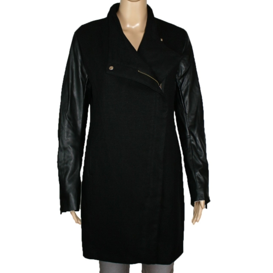 STRADIVARIUS női átmeneti kabát, fekete színvilággal, 8020/234/001 modell