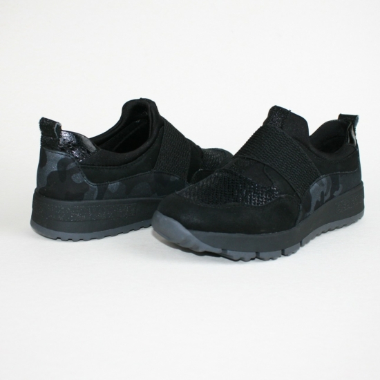 BAMA női sportos cipő, fekete színben, 1029837 COMFORT PLUS modell
