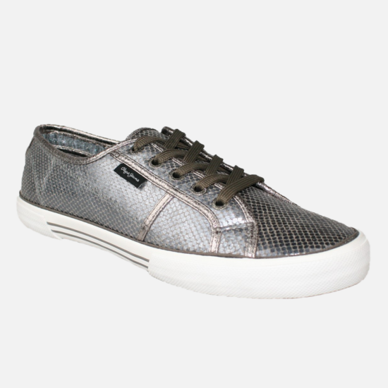 PEPE JEANS női cipő sneaker, ezüst színben, ABERLADY LUXOR modell