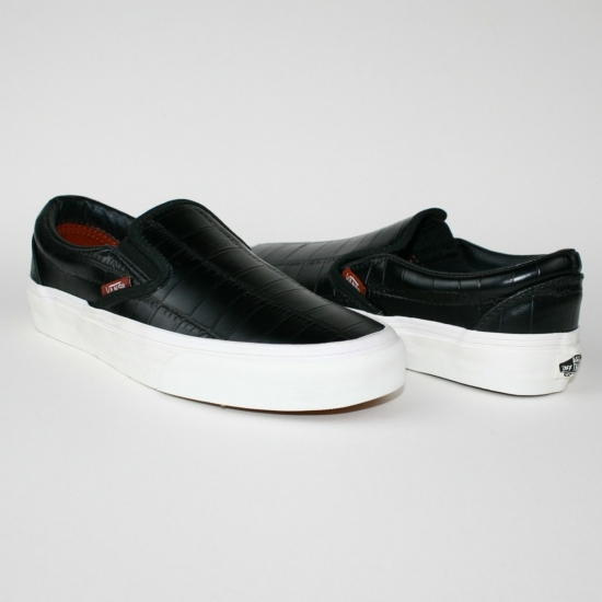 VANS CROC LEATHER női slip-one, cipő, fekete színben, WN-0 0MEFCQ modell