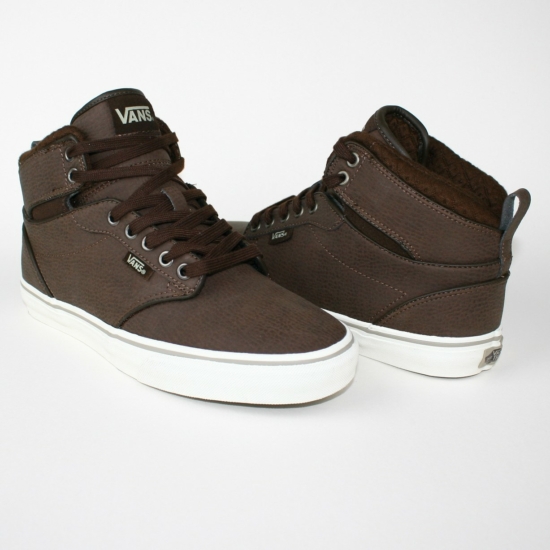 VANS ATWOOD HI gyerek magasszárú sportos cipő sneaker, barna színben, VVG3GJ2 modell