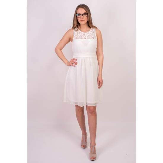 VERO MODA női elegáns ruha, kellemes fehér színvilággal, 10193196 modell