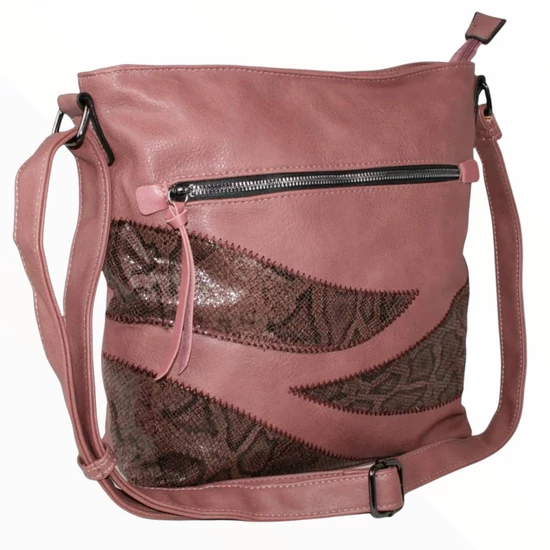 FENG DA ANETT női közepes méretű oldaltáska- pink F66685