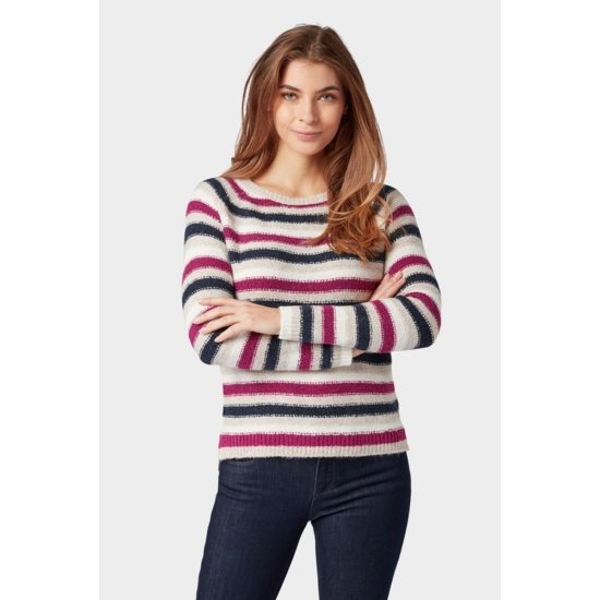 TOM TAILOR női kötött pulóver, többszínű színvilággal, 1008517.XX.10 modell