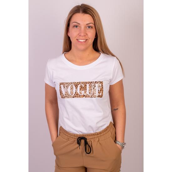 VOUGE női rövid ujjú póló, felső -fehér