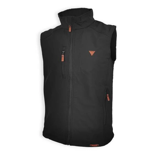 Dressa Softshell vízálló férfi mellény polár béléssel - fekete (S-4XL)
